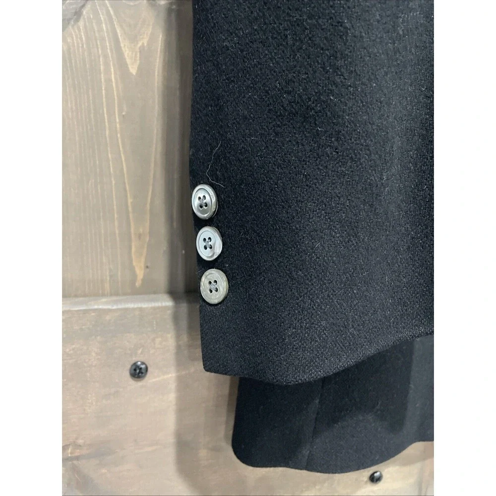 Saks Fifth Avenue Black Wool Cashmere Luxury Designer USA Sport‎ Blazer Mens 42R
